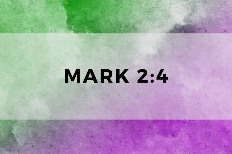 Mark 2:4
