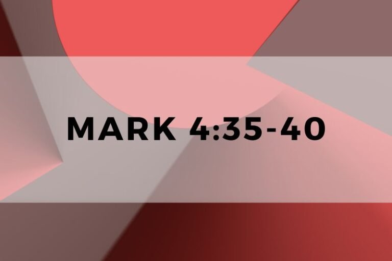 Mark 4:35-40: Verse-by-Verse Analysis