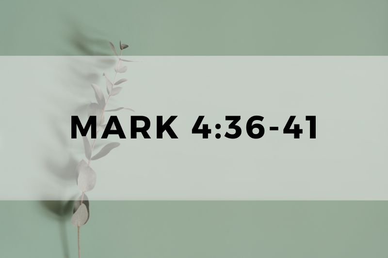 Mark 4:36-41